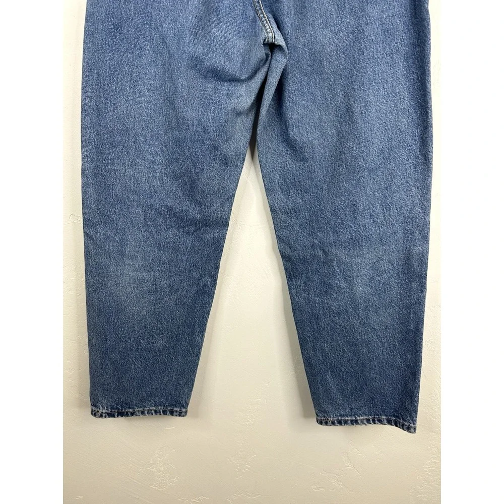 Barrel Leg Blue Jeans Vintage Pepe London Size 33 Y2K 90s Denim Pants Hip Hop